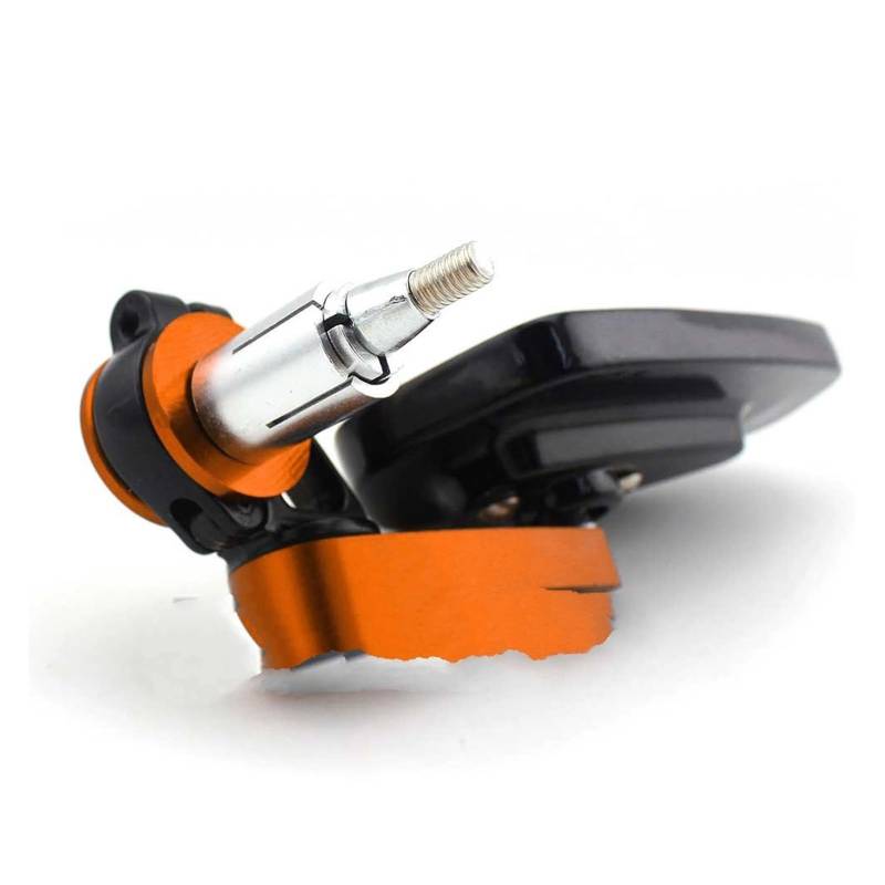 Lenkerendenspiegel 7/8" 22mm CNC Motorrad Rückspiegel Universal Scooter Bar End Lenker Spiegel Rückspiegel Zubehör Motorrad Spiegel(Orange) von NaNMiBHd
