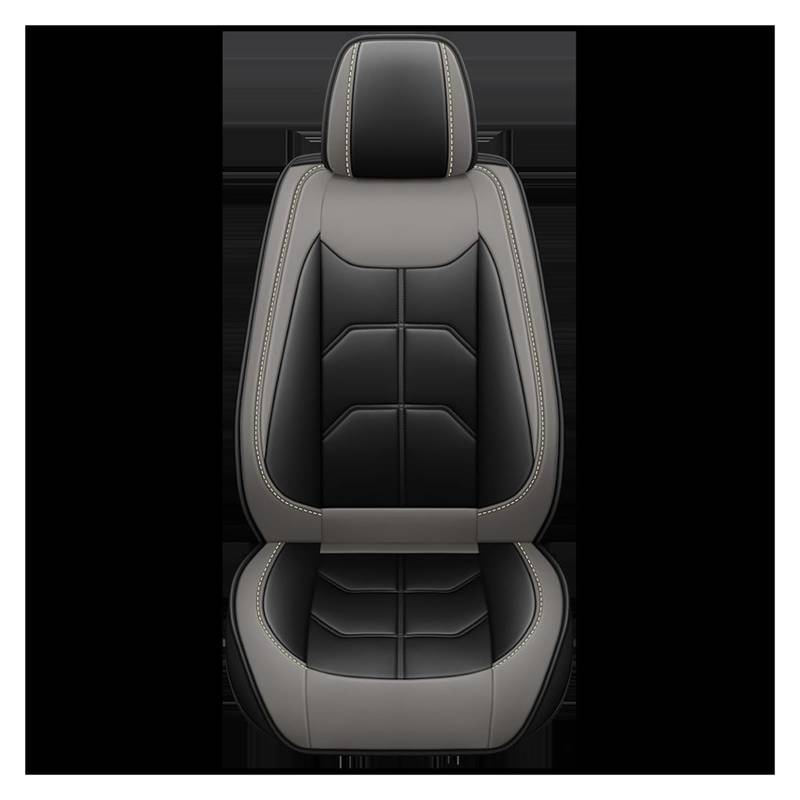 NaNMiBHd Autositzschutz Sitzunterlage 1 PC Auto Sitzbezug Für Citroen Für C4 Für Picasso Für C3 Für C5 Für C6 Für DS4 Für DS5 Für DS6 Für DS7(Black Grey) von NaNMiBHd
