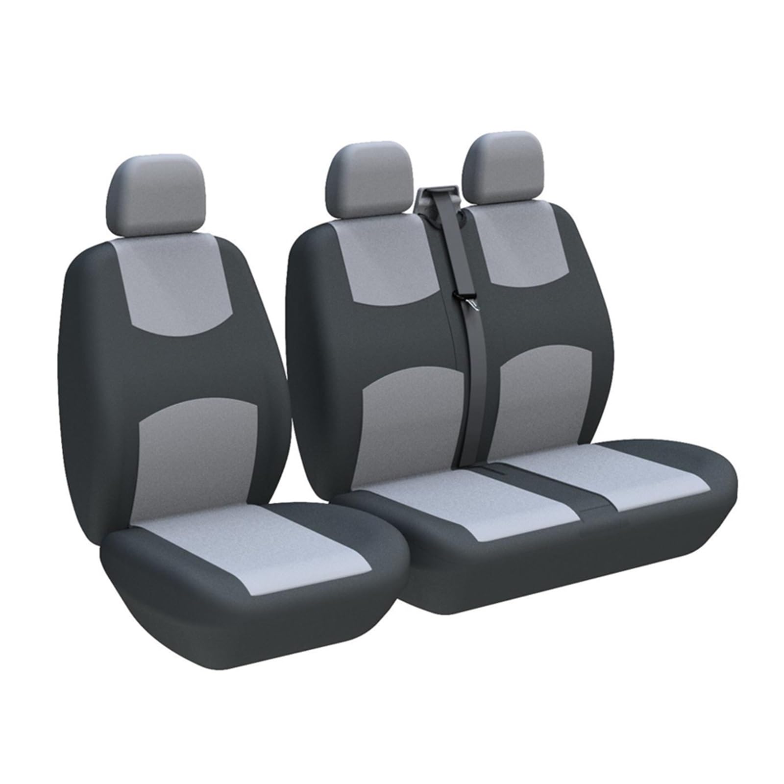 NaNMiBHd Autositzschutz Sitzunterlage 2+1 LKW-Sitzbezüge Fahrer-Doppel-Beifahrersitz Für Vito Für W368(3-Seater Gray) von NaNMiBHd