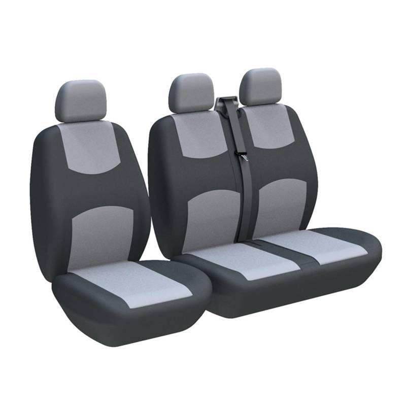 NaNMiBHd Autositzschutz Sitzunterlage 2+1 LKW-Sitzbezüge Fahrer-Doppel-Beifahrersitz Für Vito Für W368(3-Seater Gray) von NaNMiBHd