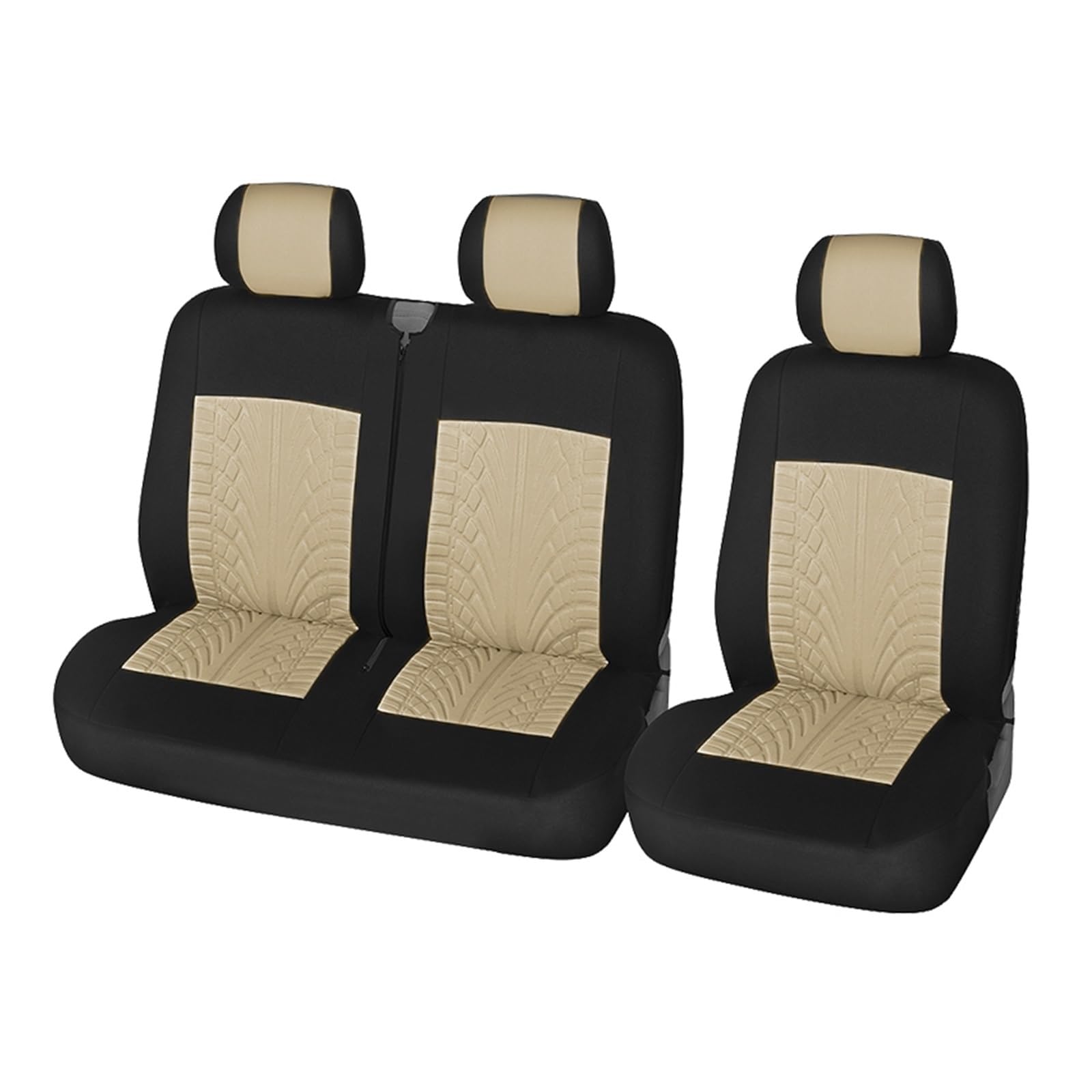 NaNMiBHd Autositzschutz Sitzunterlage 2+1Typ Sitzbezüge Autositzbezug Für Transporter Für Van Für Citroen Für Jumpy 2005(BEIGE) von NaNMiBHd