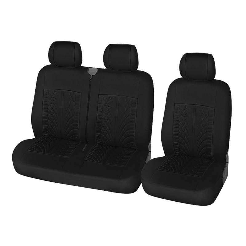 NaNMiBHd Autositzschutz Sitzunterlage 2+1Typ Sitzbezüge Autositzbezug Für Transporter Für Van Für Citroen Für Jumpy 2005(Black) von NaNMiBHd