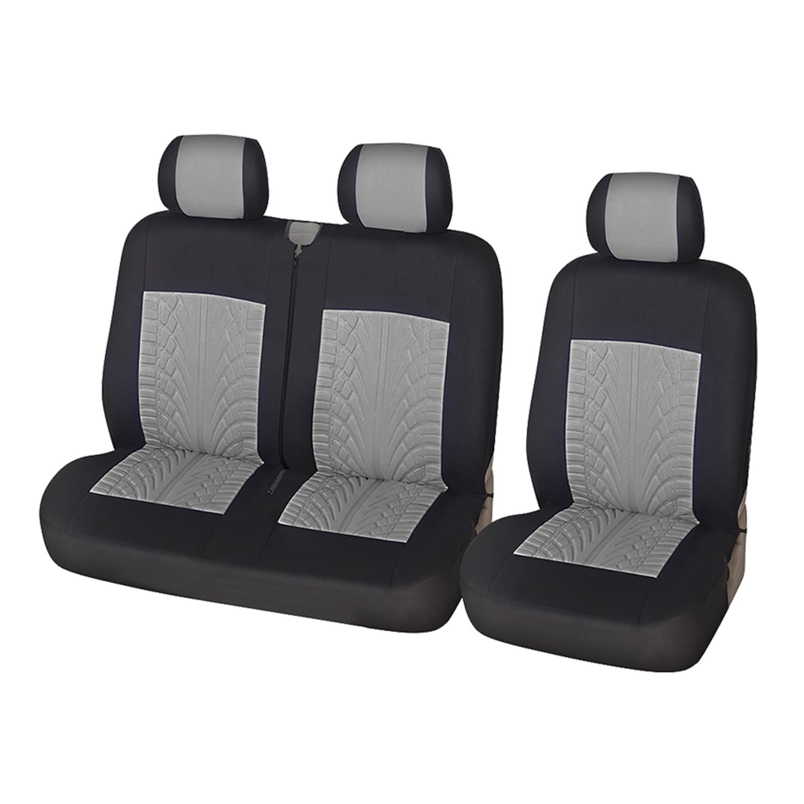 NaNMiBHd Autositzschutz Sitzunterlage 2+1Typ Sitzbezüge Autositzbezug Für Transporter Für Van Für Citroen Für Jumpy 2005(Gray) von NaNMiBHd