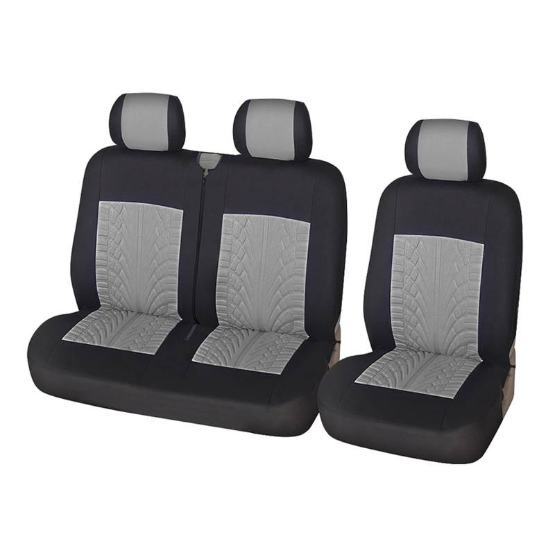 NaNMiBHd Autositzschutz Sitzunterlage 2+1Typ Sitzbezüge Autositzbezug Für Transporter Für Van Für Citroen Für Jumpy 2005(Gray) von NaNMiBHd