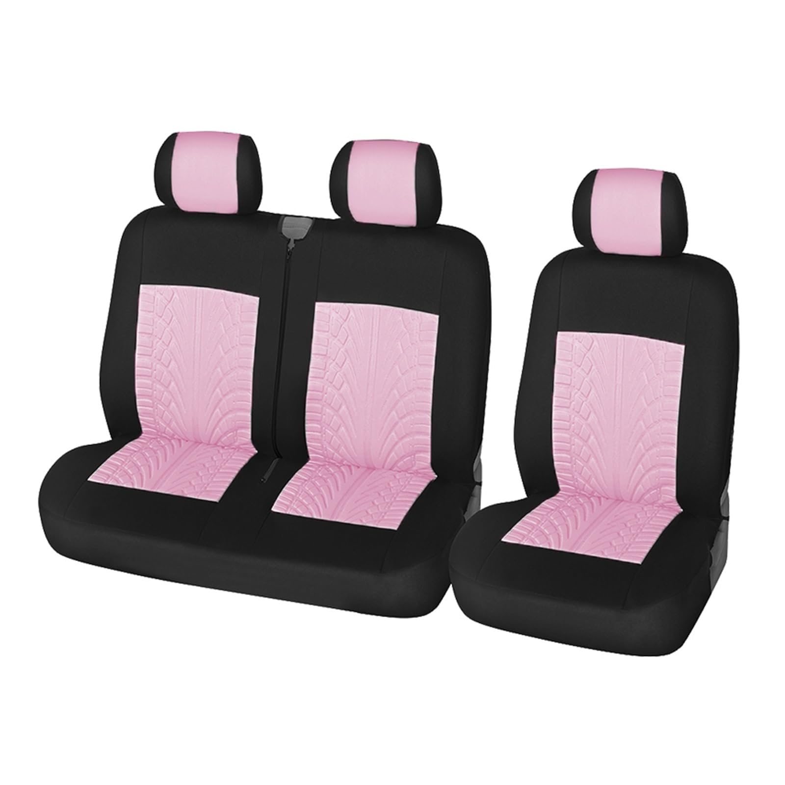 NaNMiBHd Autositzschutz Sitzunterlage 2+1Typ Sitzbezüge Autositzbezug Für Transporter Für Van Für Citroen Für Jumpy 2005(PINK) von NaNMiBHd