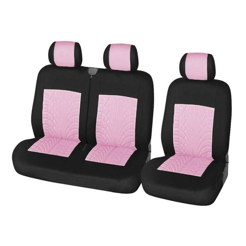 NaNMiBHd Autositzschutz Sitzunterlage 2+1Typ Sitzbezüge Autositzbezug Für Transporter Für Van Für Citroen Für Jumpy 2005(PINK) von NaNMiBHd