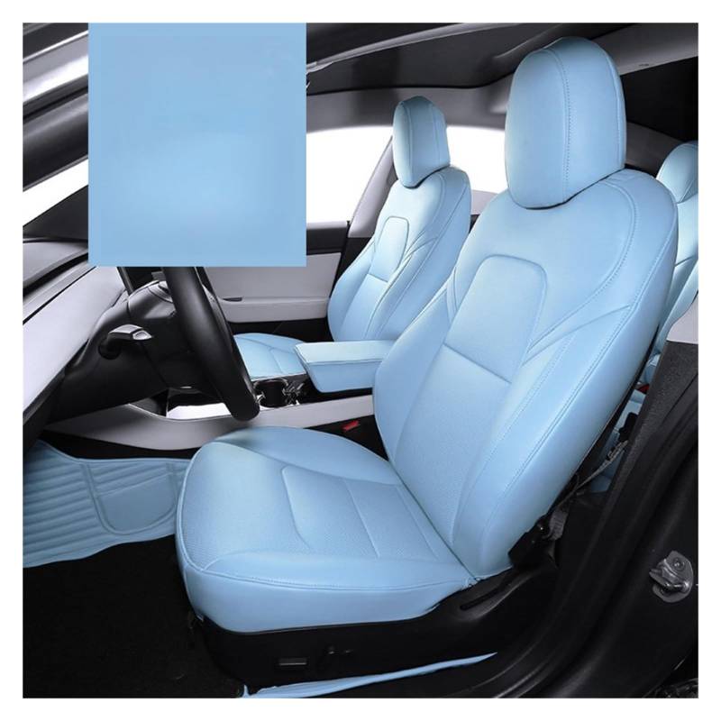NaNMiBHd Autositzschutz Sitzunterlage Autositzbezüge Sitzkissen Schützen Für Tesla Für Modell 3 Y 2019 2020 2021 2022 2023 2024(Blue Sets) von NaNMiBHd