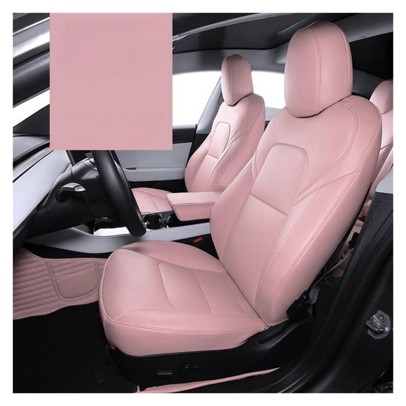 NaNMiBHd Autositzschutz Sitzunterlage Autositzbezüge Sitzkissen Schützen Für Tesla Für Modell 3 Y 2019 2020 2021 2022 2023 2024(Pink Sets) von NaNMiBHd