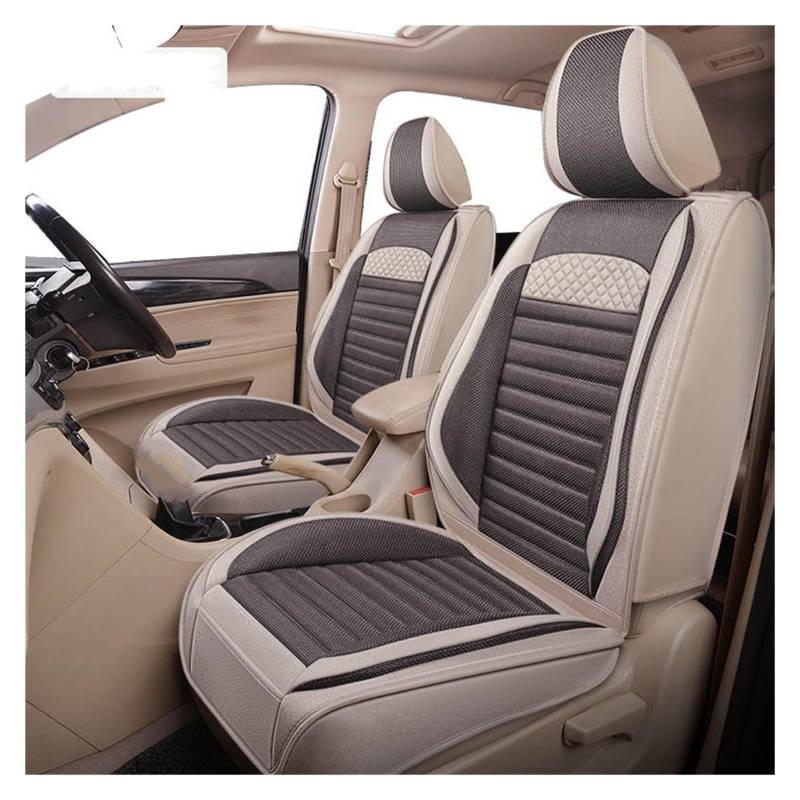 NaNMiBHd Autositzschutz Sitzunterlage Für Mazda Für CX7 Für CX8 Für CX9 1 Sitz Auto Sitzbezug Set Auto Zubehör Innen(Beige Coffee) von NaNMiBHd