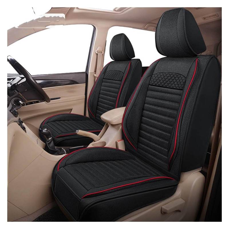 NaNMiBHd Autositzschutz Sitzunterlage Für Mazda Für CX7 Für CX8 Für CX9 1 Sitz Auto Sitzbezug Set Auto Zubehör Innen(Black Red) von NaNMiBHd