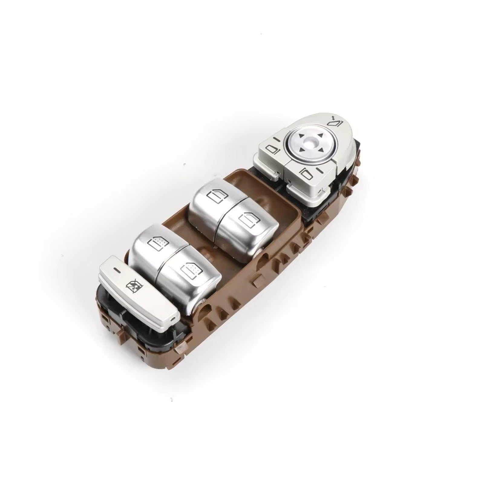 Power Fensterheber Schalter 2139050000 Für W213 C Klasse Elektrische Power Tür Glas Taste Fenster Control Schalter 2139054803 A2139050000 Auto Teile(Brown) von NaNMiBHd