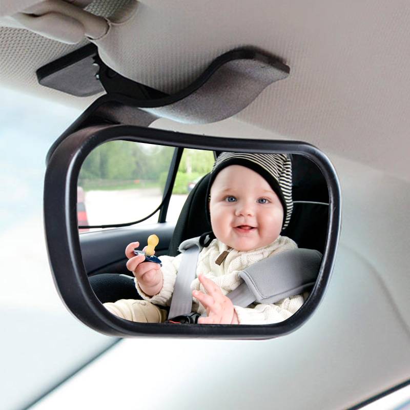 Naapesi 360° Schwenkbar Rücksitzspiegel mit Clips, Saugnapfspiegel für Autositze, Bruchsicherer Auto-Rückspiegel Spiegel Baby, Saugnapf-Autositz Spiegel, Rückspiegel Baby Auto für Meisten von Naapesi