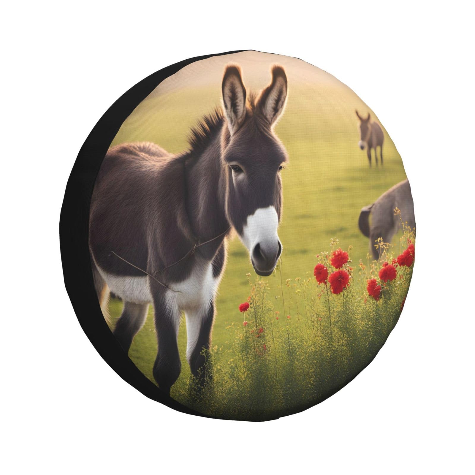 Esel und Blume Reifenabdeckung, Allwetterschutz für Anhänger, SUV, LKW und mehr, 35,6 cm, 35,6 cm, 43,6 cm, 43,2 cm Esel und Blume Reifenabdeckung, Allwetterschutz für Anhänger, SUV, LKW und mehr, 35,6 cm, 35,6 cm, 43,6 cm, 43,2 cm von Nabear