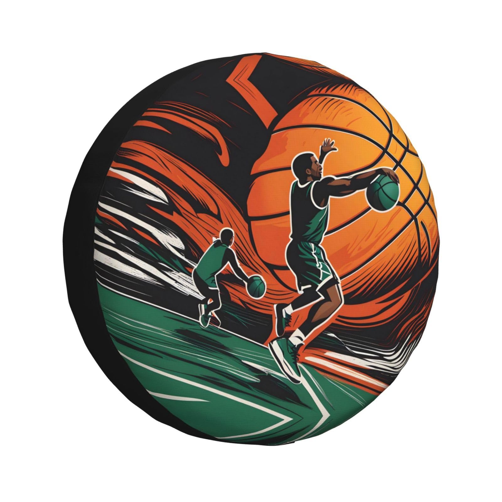 Fired Up Basketball-Reifenabdeckung, Allwetterschutz für Anhänger, SUV, LKW und mehr, 35,6 cm, 40,6 cm, 43,2 cm, 43,2 cm Fired Up Basketball-Reifenabdeckung, Allwetterschutz für Anhänger, SUV, LKW und mehr, 35,6 cm, 40,6 cm, 43,2 cm, 43,2 cm von Nabear