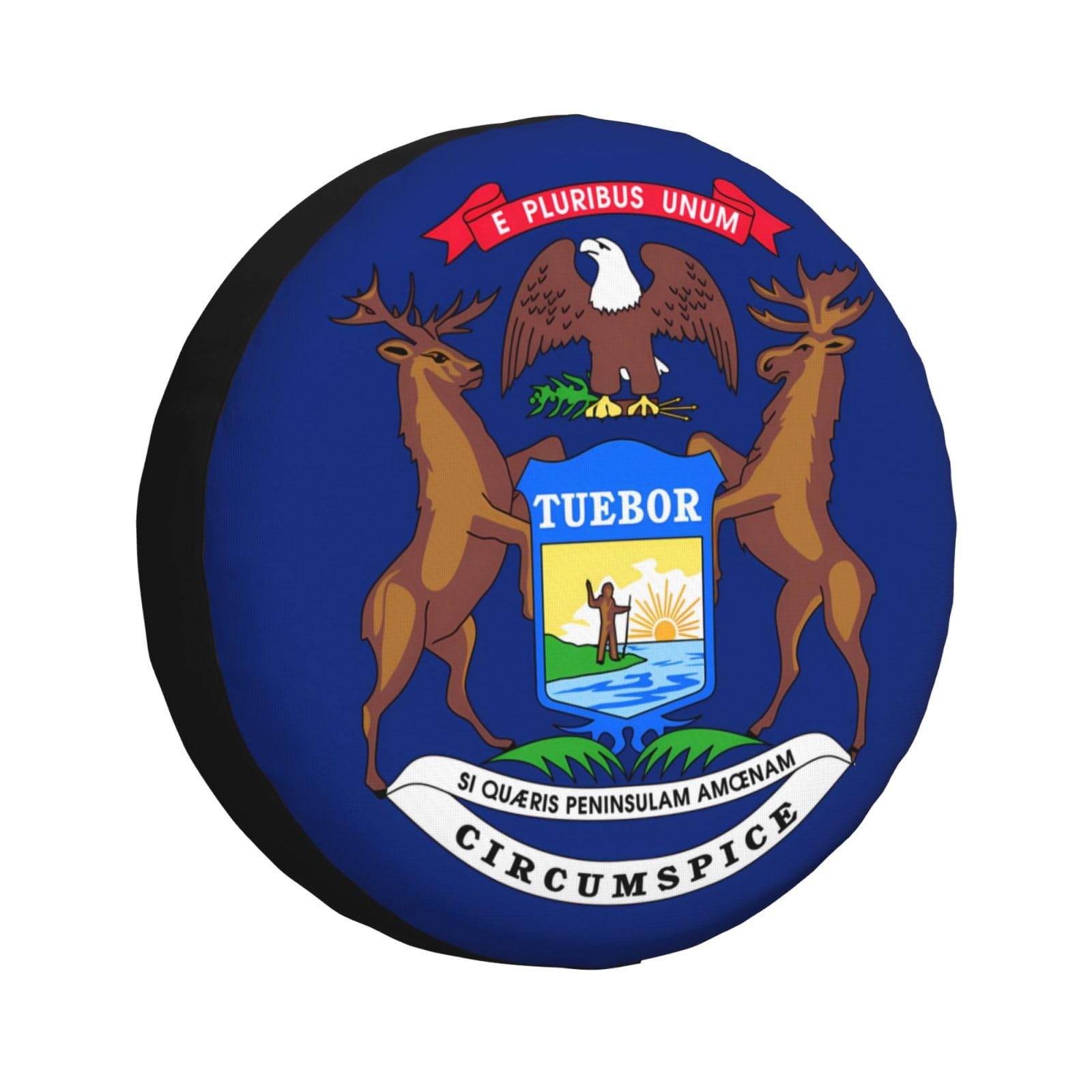 Michigan Reifenabdeckung, Radabdeckung, Allwetterschutz für Anhänger, SUV, LKW und mehr, 35,6 cm, 35,6 cm, 43,6 cm, 43,2 cm Michigan Reifenabdeckung, Radabdeckung, Allwetterschutz für Anhänger, SUV, LKW und mehr, 35,6 cm, 35,6 cm, 43,6 cm, 43,2 cm von Nabear