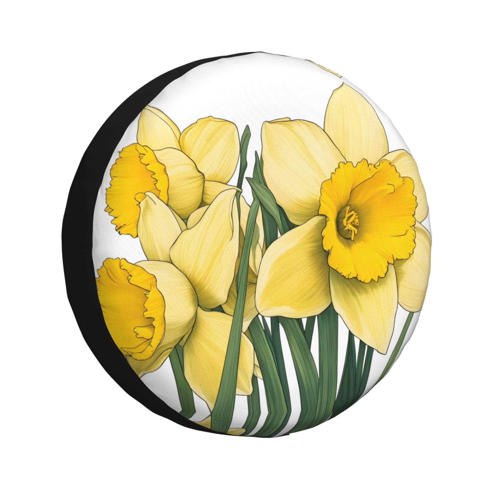 Narzissenblumen-Reifenabdeckung, Allwetterschutz für Anhänger, SUV, LKW und mehr, 35,6 cm, 40,6 cm, 43,2 cm, 43,2 cm Narzissenblumen-Reifenabdeckung, Allwetterschutz für Anhänger, SUV, LKW und mehr, 35,6 cm, 40,6 cm, 43,2 cm, 43,2 cm von Nabear