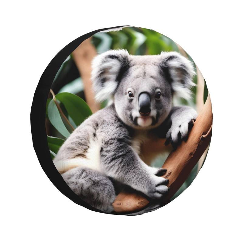 Niedliche Koala-Reifenabdeckung, Allwetterschutz für Anhänger, SUV, LKW und mehr, 35,6 cm, 38,1 cm, 40,6 cm, 43,2 cm von Nabear
