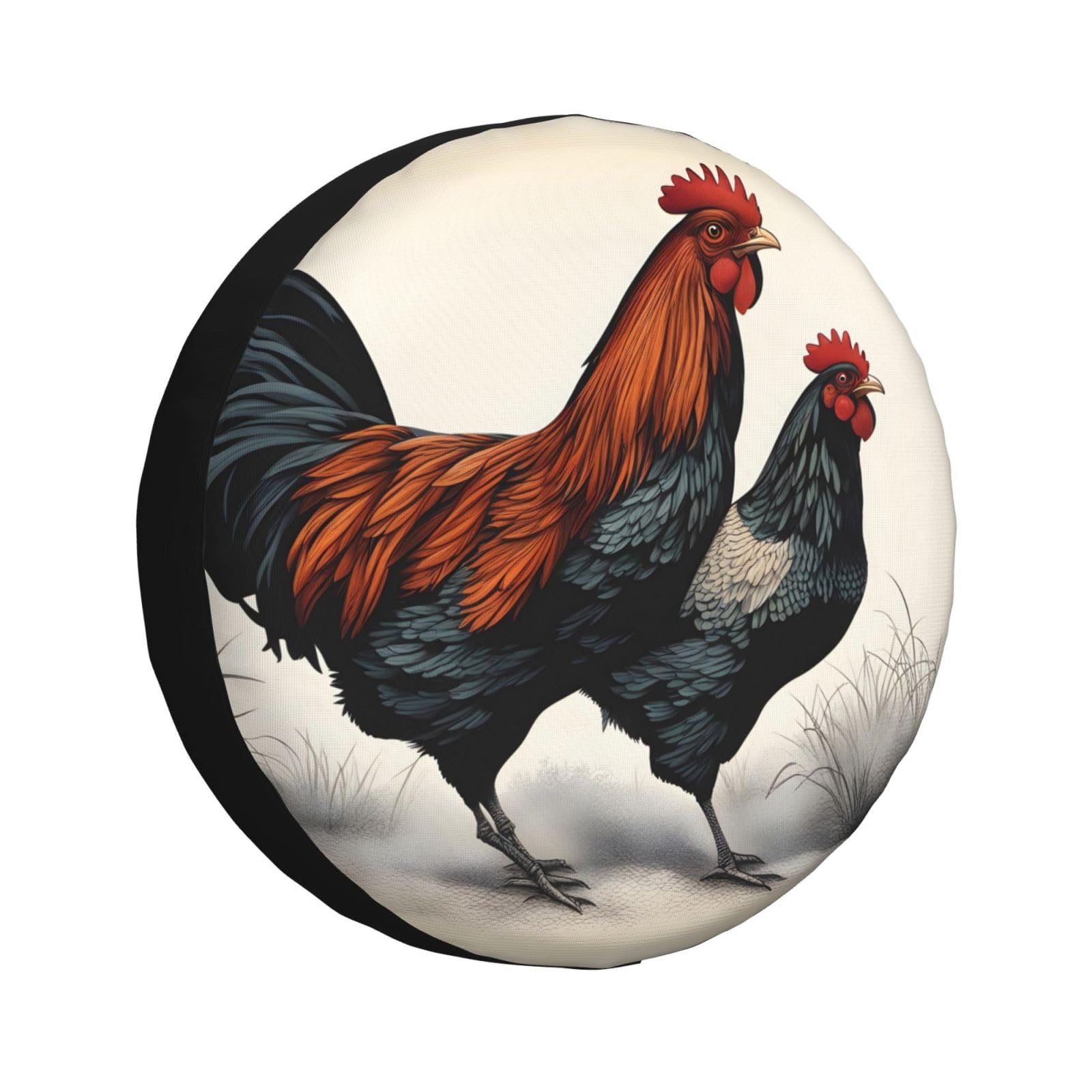 Reifenabdeckung für Huhn und Hahn, Allwetterschutz für Anhänger, SUV, LKW und mehr, 35,6 cm, 40,6 cm, 43,2 cm, 43,2 cm Reifenabdeckung für Huhn und Hahn, Allwetterschutz für Anhänger, SUV, LKW und mehr, 35,6 cm, 40,6 cm, 43,2 cm, 43,2 cm von Nabear