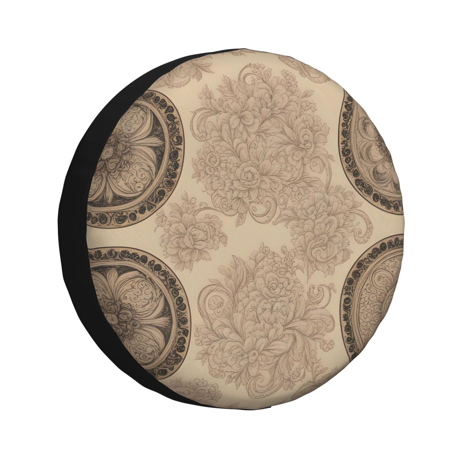 Reifenabdeckung mit Blumenmuster, antiker Wirbel-Design, Allwetterschutz für Anhänger, SUV, LKW und mehr, 35,6 cm, 35,6 cm, 43,6 cm, 43,2 cm Reifenabdeckung mit Blumenmuster, antiker Wirbel-Design, Allwetterschutz für Anhänger, SUV, LKW und mehr, 35,6 cm, 35,6 cm, 43,6 cm, 43,2 cm von Nabear