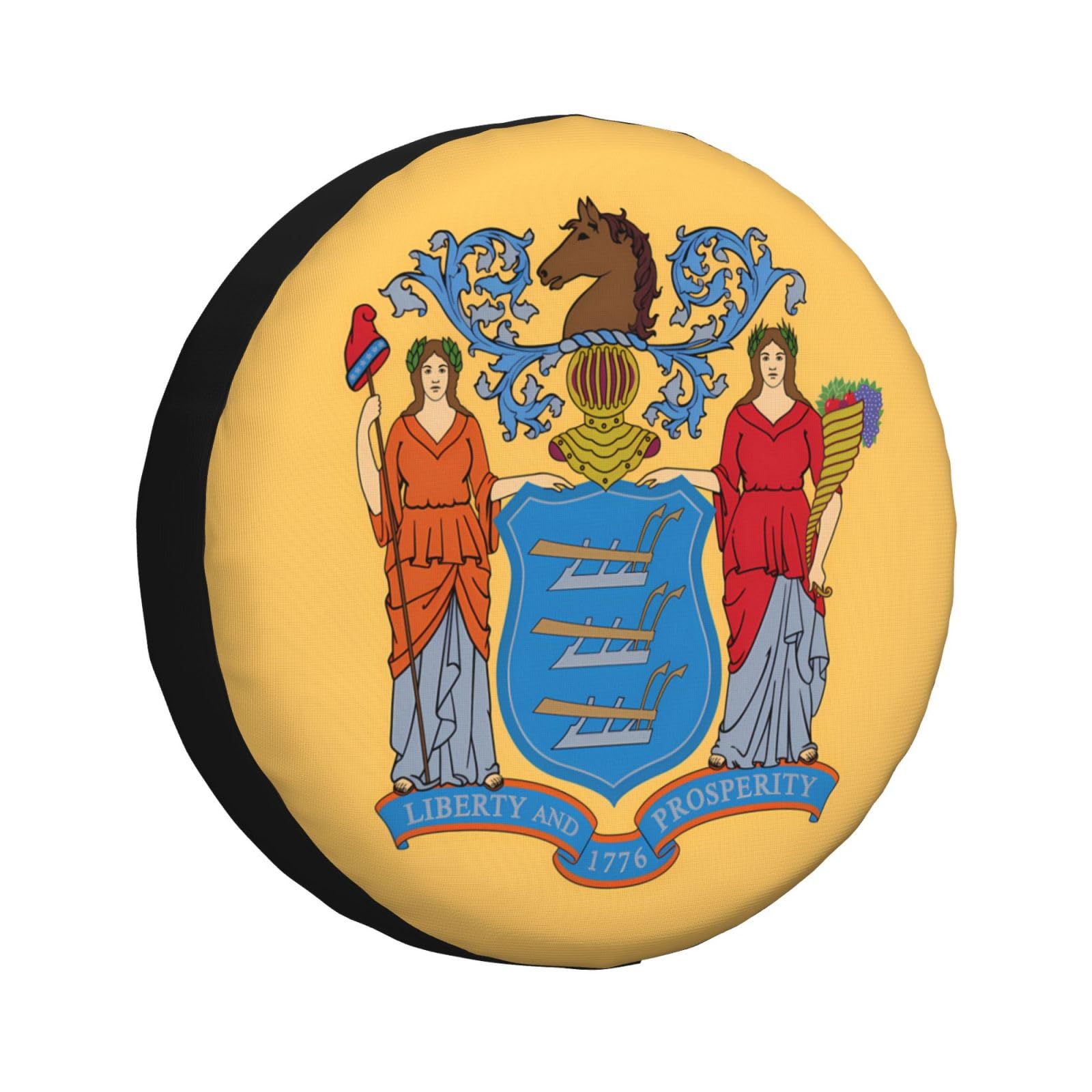 Reifenabdeckung mit Flagge von New Jersey, Allwetterschutz für Anhänger, SUV, LKW und mehr, 35,6 cm, 40,6 cm, 43,2 cm, 43,2 cm Reifenabdeckung mit Flagge von New Jersey, Allwetterschutz für Anhänger, SUV, LKW und mehr, 35,6 cm, 40,6 cm, 43,2 cm, 43,2 cm von Nabear