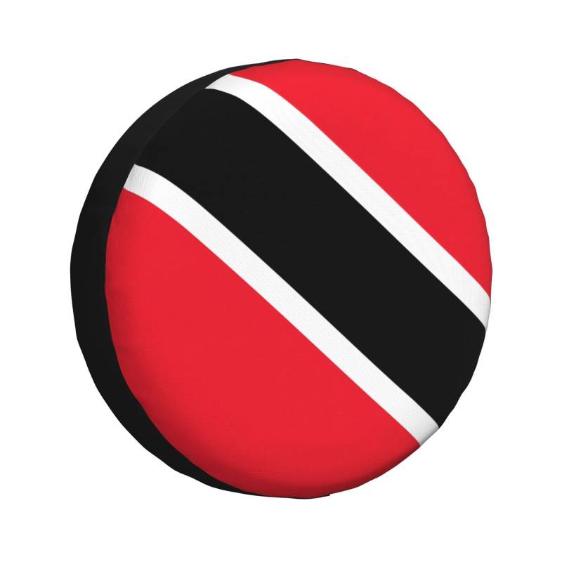 Reifenabdeckung mit Flagge von Trinidad und Tobago, Radabdeckung, Allwetterschutz für Anhänger, SUV, LKW und mehr, 35,6 cm, 40,6 cm, 43,2 cm von Nabear