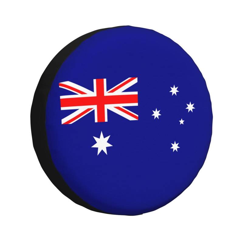 Reifenabdeckung mit australischer Flagge, Allwetterschutz für Anhänger, SUV, LKW und mehr, 35,6 cm, 40,6 cm, 43,2 cm, 43,2 cm von Nabear