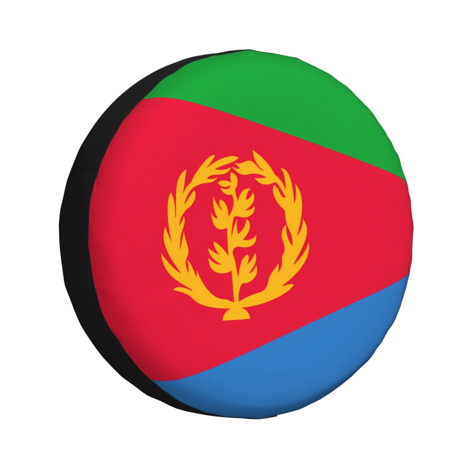 Reifenabdeckung mit eritreischer Flagge, Allwetterschutz für Anhänger, SUV, LKW und mehr, 35,6 cm, 40,6 cm, 43,2 cm, 43,2 cm Reifenabdeckung mit eritreischer Flagge, Allwetterschutz für Anhänger, SUV, LKW und mehr, 35,6 cm, 40,6 cm, 43,2 cm, 43,2 cm von Nabear
