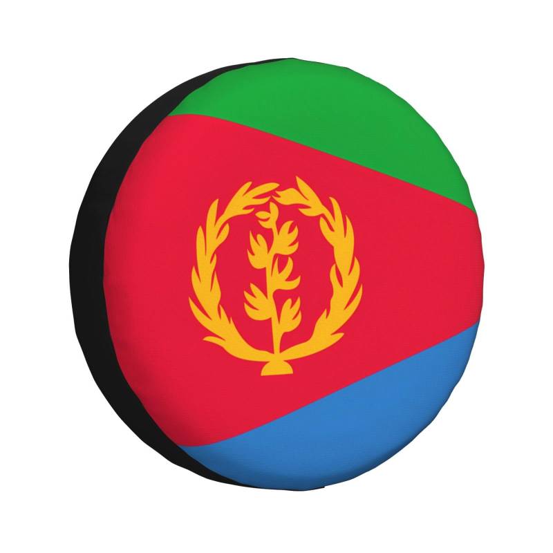 Reifenabdeckung mit eritreischer Flagge, Allwetterschutz für Anhänger, SUV, LKW und mehr, 35,6 cm, 40,6 cm, 43,2 cm, 43,2 cm von Nabear