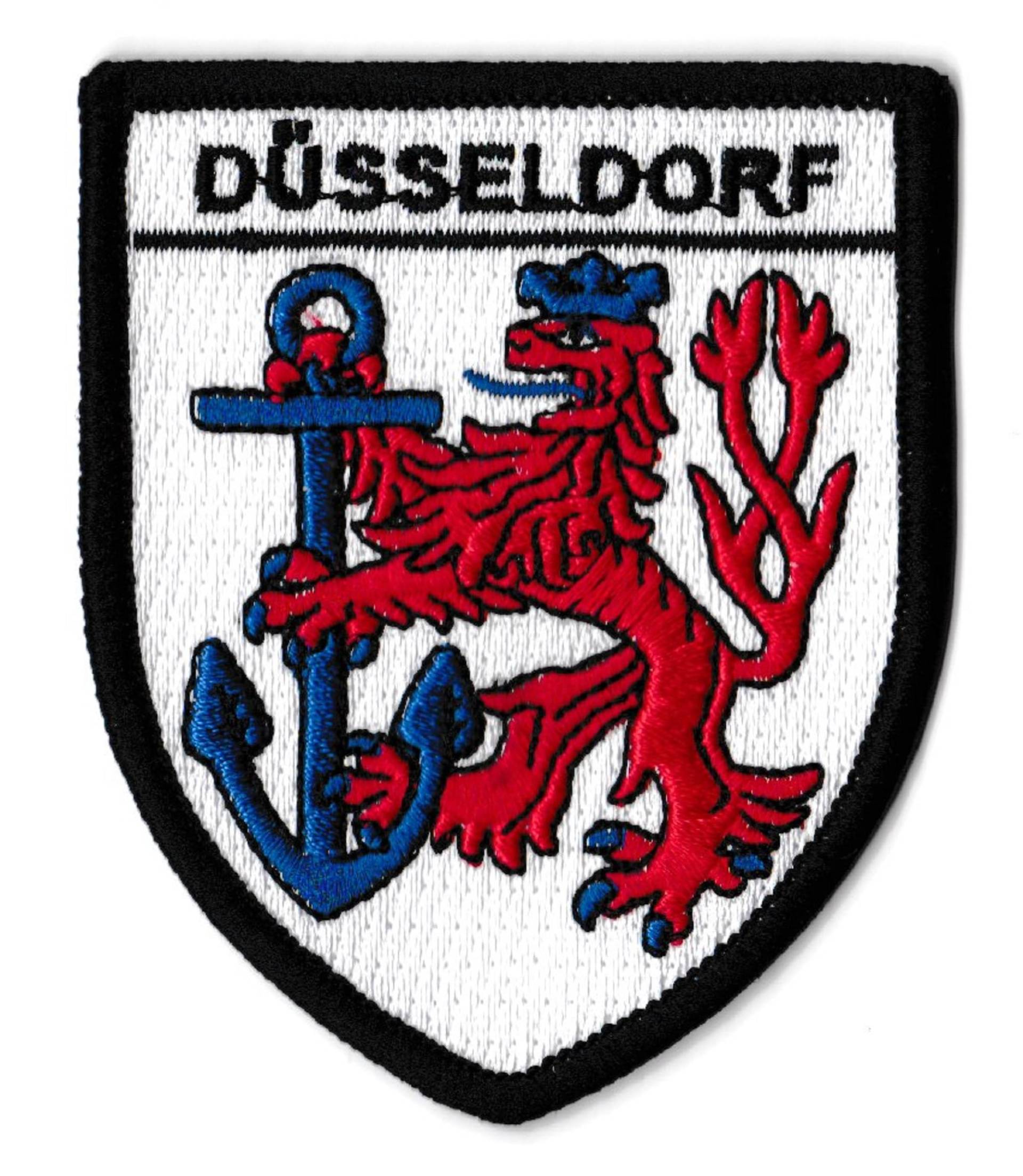 Aufnäher Düsseldorf Bestickt Stadt Deutschland Wappen zum Aufbügeln von NagaPatches