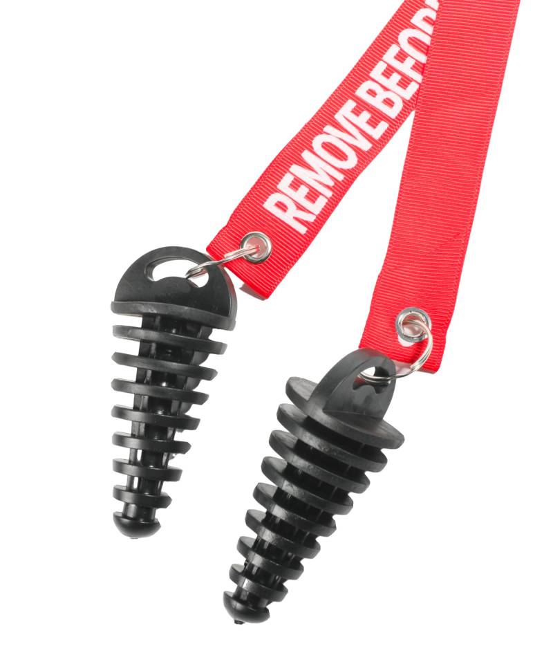 RACOONA Waschstopfen Muffler 2er Set Schmutziger Motorrad Zubehör 2 Schuss 1.5" - 1.5" Waschstopfen für die meisten Motorräder 2 Schuss Gummi Schalldämpfer 0.6-1.5" von Naitmsad