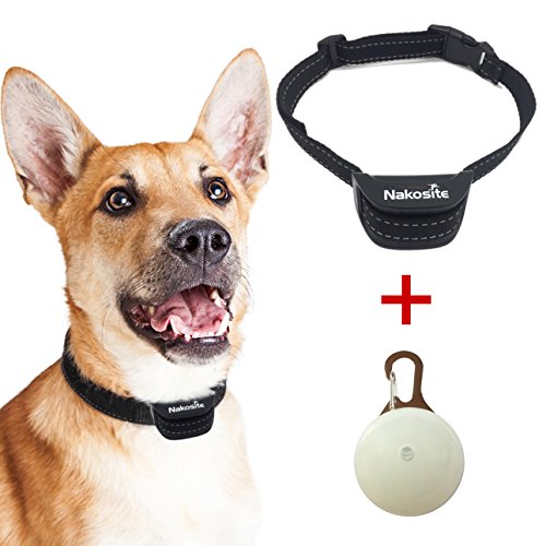 Nakosite PET2433 das beste Anti-Bell Hundehalsband, stoppt das Bellen von Hunden. Es verwendet akustisch wahrnehmbare Geräusche und Vibrationen. KEINE ELEKTROSCHOCKS. Fortschrittlichste Chiptechnologie mit 7 einstellbaren Empfindlichkeitsreglern. Flexible und verstellbare Nylonbänder für kleine, mittlere oder große Hunde. Farbe: Schwarz. von Nakosite