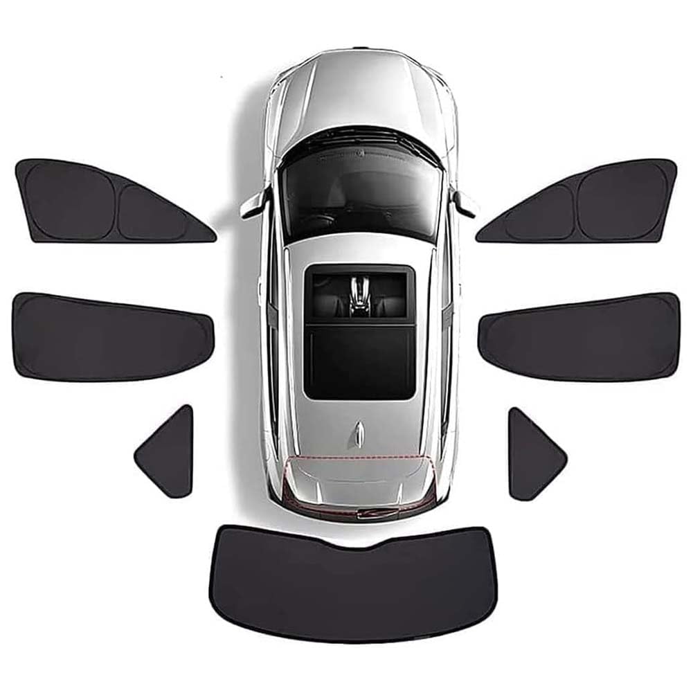 Auto-Seitenfenster-Sonnenschutz für Hon-da XRV/HRV 2013-2019, Atmungsaktives Mesh-Sonnenblenden-Block Atmungsaktiver UV-Schutz Sichtschutz-Zubehör,E/7 Wholecar von NanDeZ