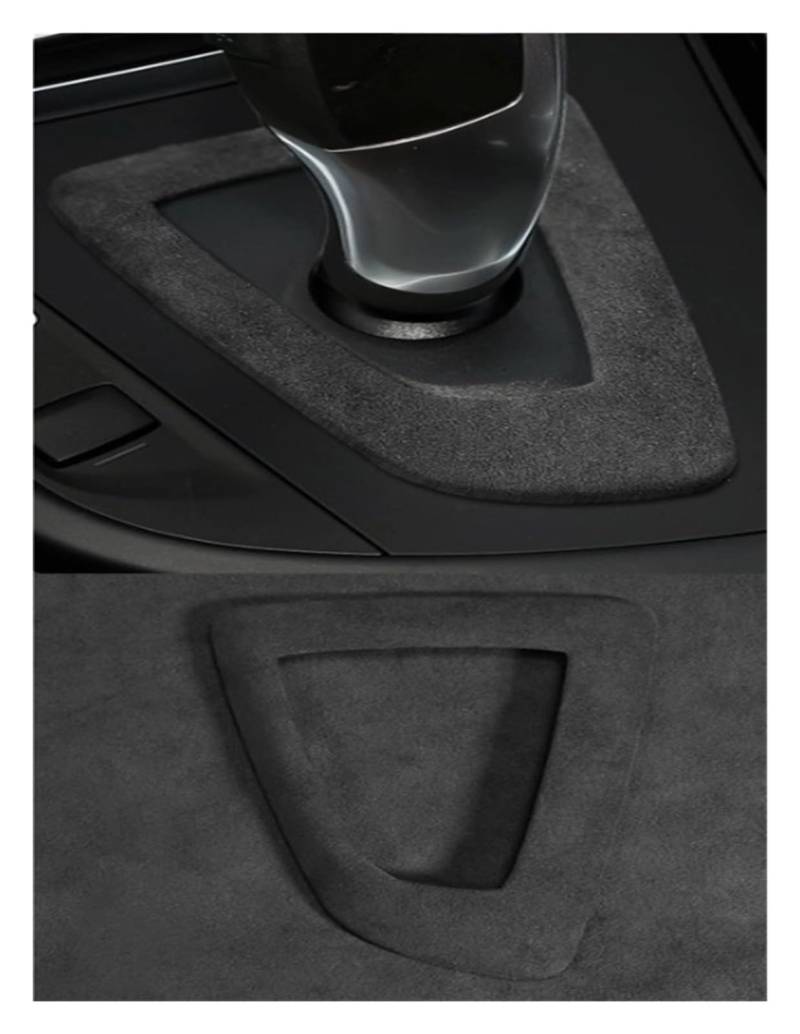 Kompatibel for BMW F10 F30 F20 F31 F32 F36 F34 F22 X3 X4 X5 X6. Hergestellt aus Alcantara. Auto-Schaltknauf-Abdeckung, Verkleidung, Innenzubehör (Color : Style C Gary LHD) von NanDeZ