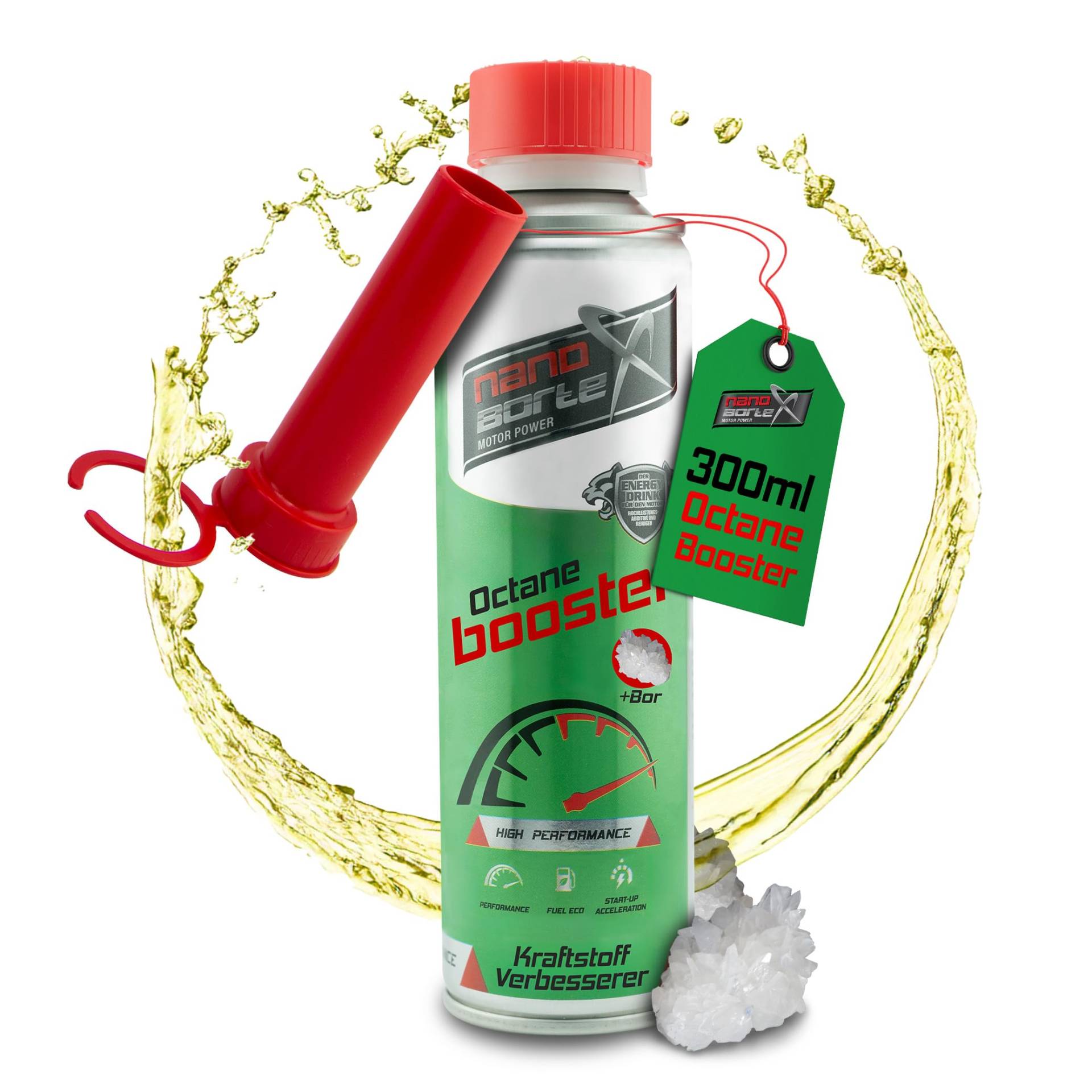 NanoBorTeX 2in1 BOR Octane Booster – Hochleistungs-Additiv & Benzinsystemreiniger – Erhöht Oktanzahl um bis zu 8 Punkte, schützt Motor & optimiert Verbrennung – 300 ml NanoBorTeX 2in1 BOR Octane Booster – Hochleistungs-Additiv & Benzinsystemreiniger – Erhöht Oktanzahl um bis zu 8 Punkte, schützt Motor & optimiert Verbrennung – 300 ml von NanoBorTeX Motor Power
