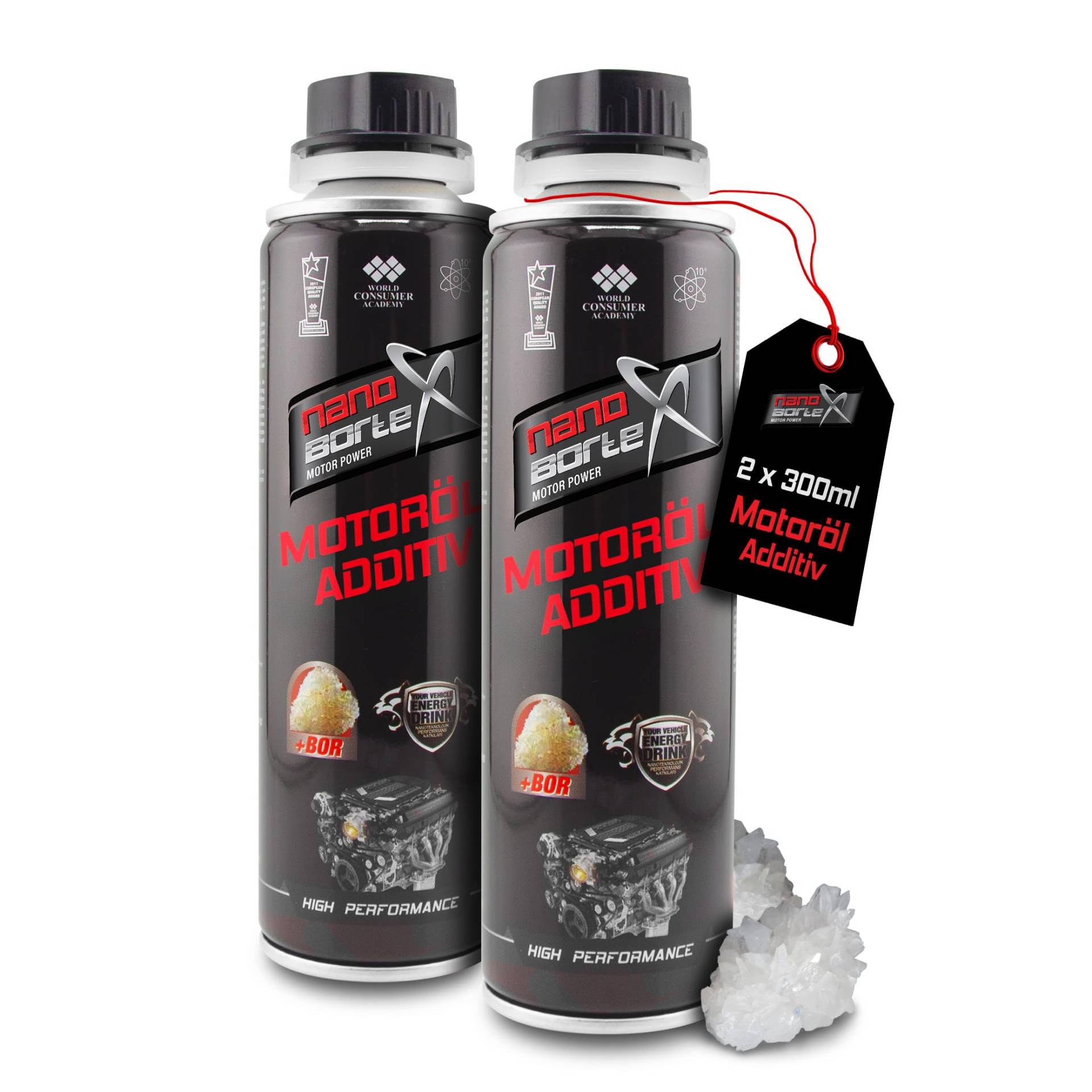 NanoBorTeX 2 x 300ml | Motoröladditiv NanoBor Motor u. Verschleißschutz Sprit Sparen Motoröl Öl Zusatz/Additiv BOR Boron Motorbeschichtung Schutz Motorölzusatz | für alle Motoren NanoBorTeX 2 x 300ml | Motoröladditiv NanoBor Motor u. Verschleißschutz Sprit Sparen Motoröl Öl Zusatz/Additiv BOR Boron Motorbeschichtung Schutz Motorölzusatz | für alle Motoren von NanoBorTeX Motor Power