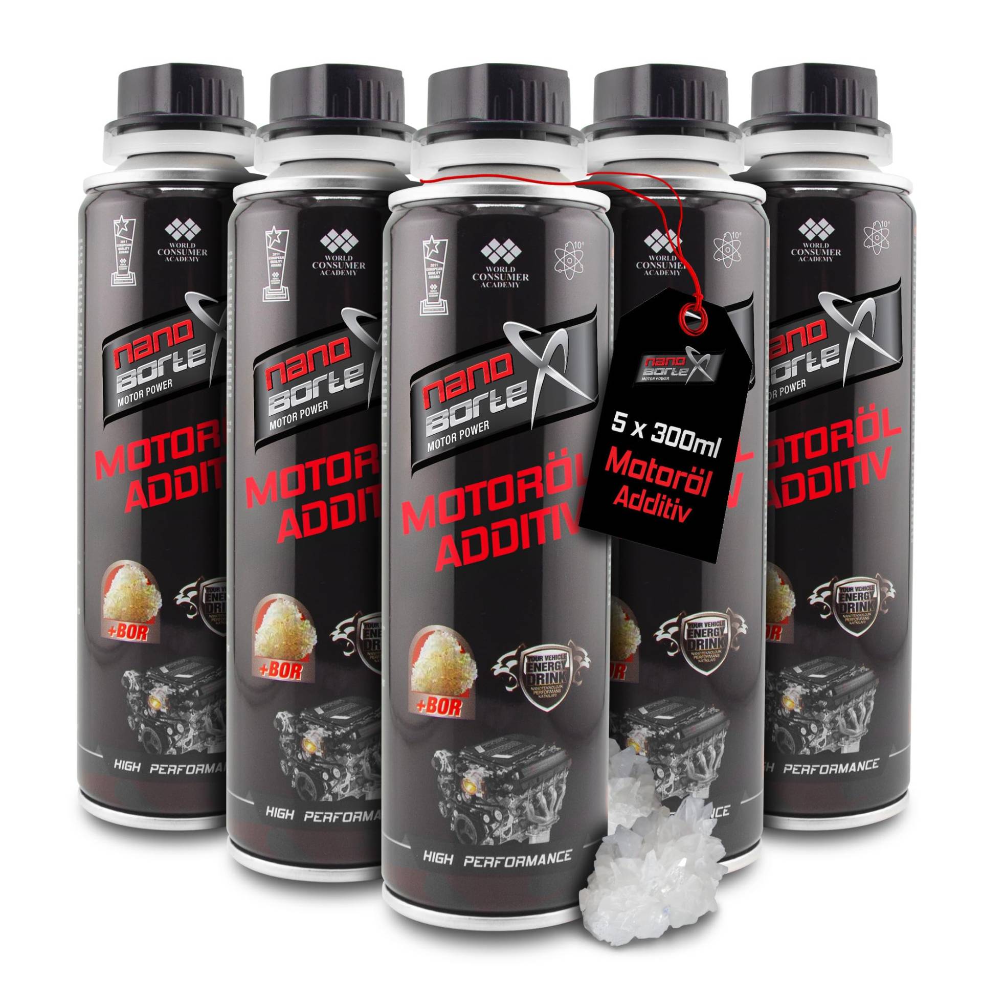 NanoBorTeX 5x300ml Motoröladditiv NanoBor Motor u. Verschleißschutz Sprit Sparen Motoröl Öl Additiv BOR Boron Motorbeschichtung Schutz DAS ORIGINAL! NanoBorTeX 5x300ml Motoröladditiv NanoBor Motor u. Verschleißschutz Sprit Sparen Motoröl Öl Additiv BOR Boron Motorbeschichtung Schutz DAS ORIGINAL! von NanoBorTeX Motor Power
