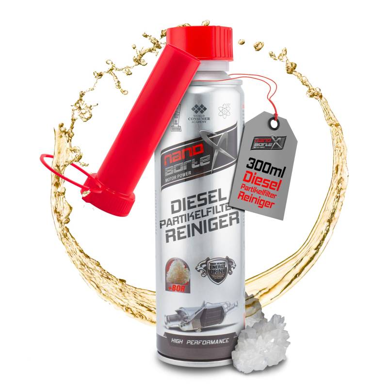 NanoBorTeX DPF-Reiniger 300ml - Dieselpartikelfilter-Reiniger mit BOR, reduziert Wartungskosten & Verbrauch, optimiert Motorverhalten für optimale Motorleistung & Lebensdauer von NanoBorTeX Motor Power