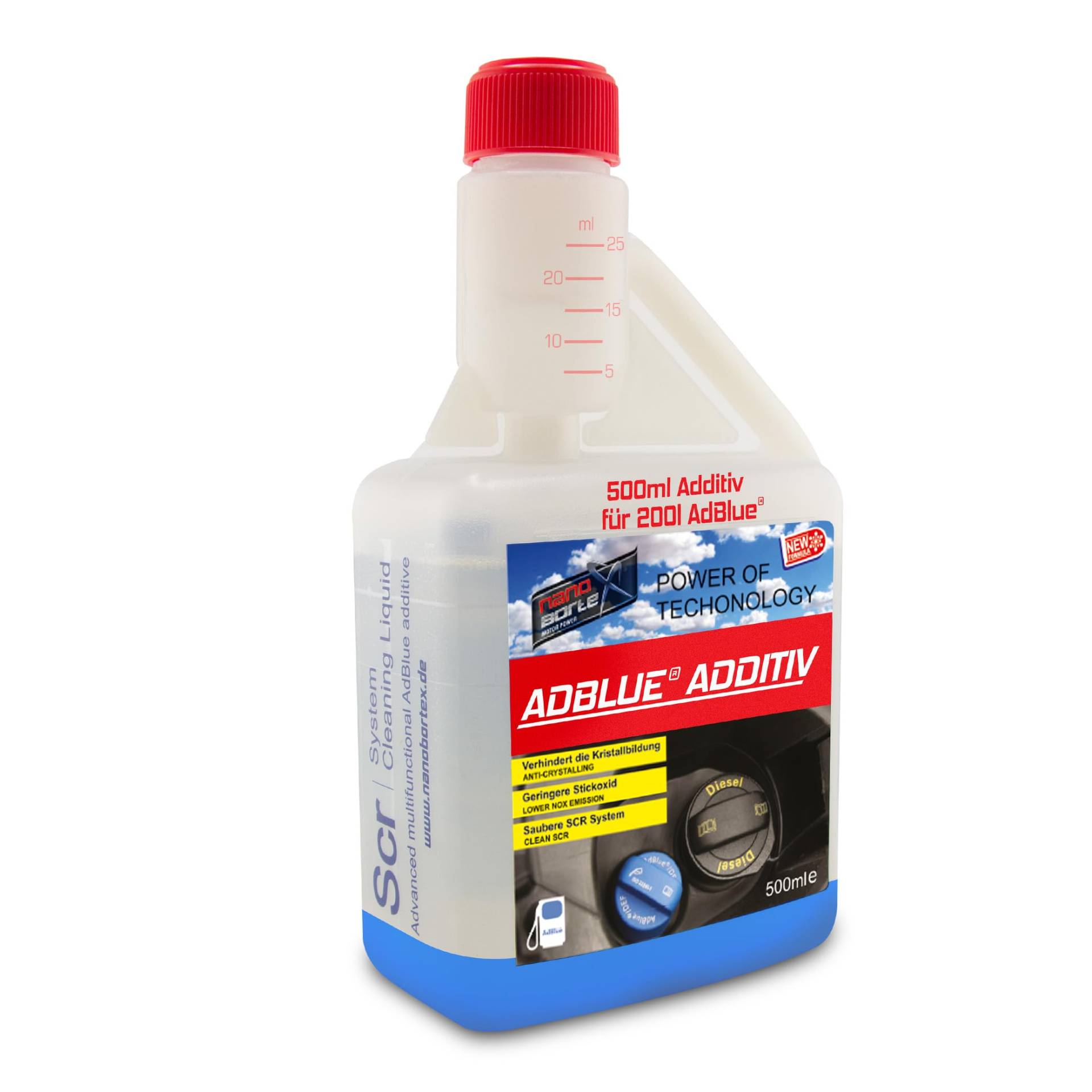 NanoBorTeX AdBlue® Additiv SCR-Cleaner – Verhindert Kristallbildung und reinigt das SCR-System, verbessert die Leistung des Katalysators und sorgt für effektive Abgasreinigung – 500ml für 200l AdBlue® NanoBorTeX AdBlue® Additiv SCR-Cleaner – Verhindert Kristallbildung und reinigt das SCR-System, verbessert die Leistung des Katalysators und sorgt für effektive Abgasreinigung – 500ml für 200l AdBlue® von NanoBorTeX Motor Power