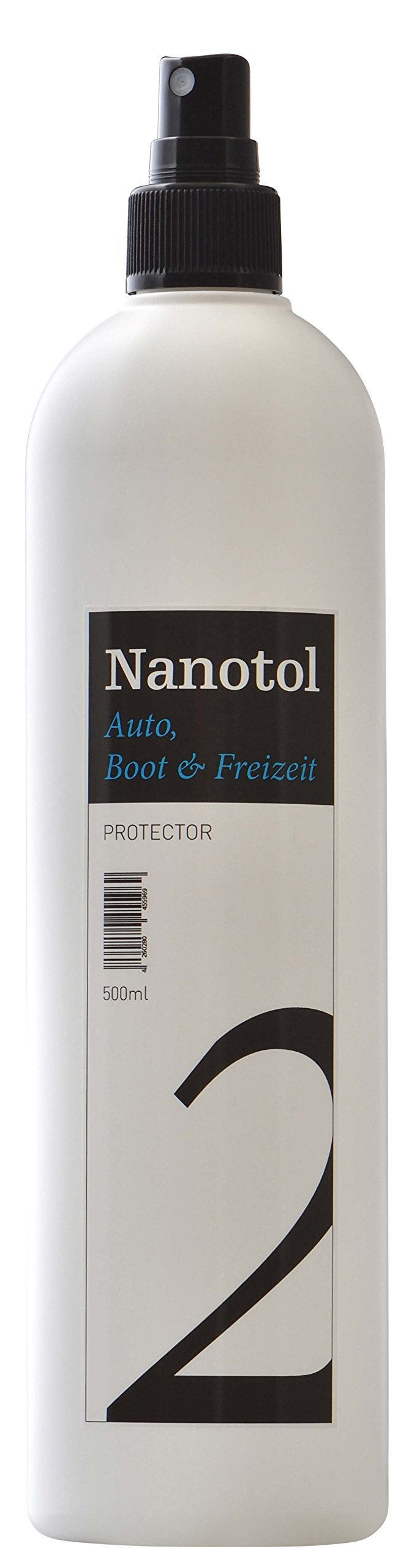 Nanotol Auto, Boot, Freizeit Protector 500 ml (80 m²) - Nanoversiegelung (Step 2) für Lack, Felgen, Autoglas - Glanzversiegelung Lackpflege Lotuseffekt Keramik-Polymer-Hybrid-Beschichtung von Nanotol
