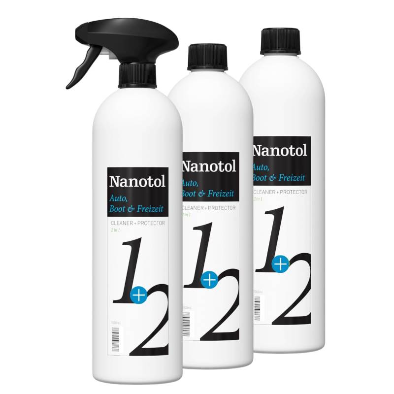 Nanotol Auto, Boot & Freizeit 2in1 Cleaner und Protector = Reinigung und Nanoversiegelung - 2 + 1 GRATIS(3 x 1000 ml) von Nanotol