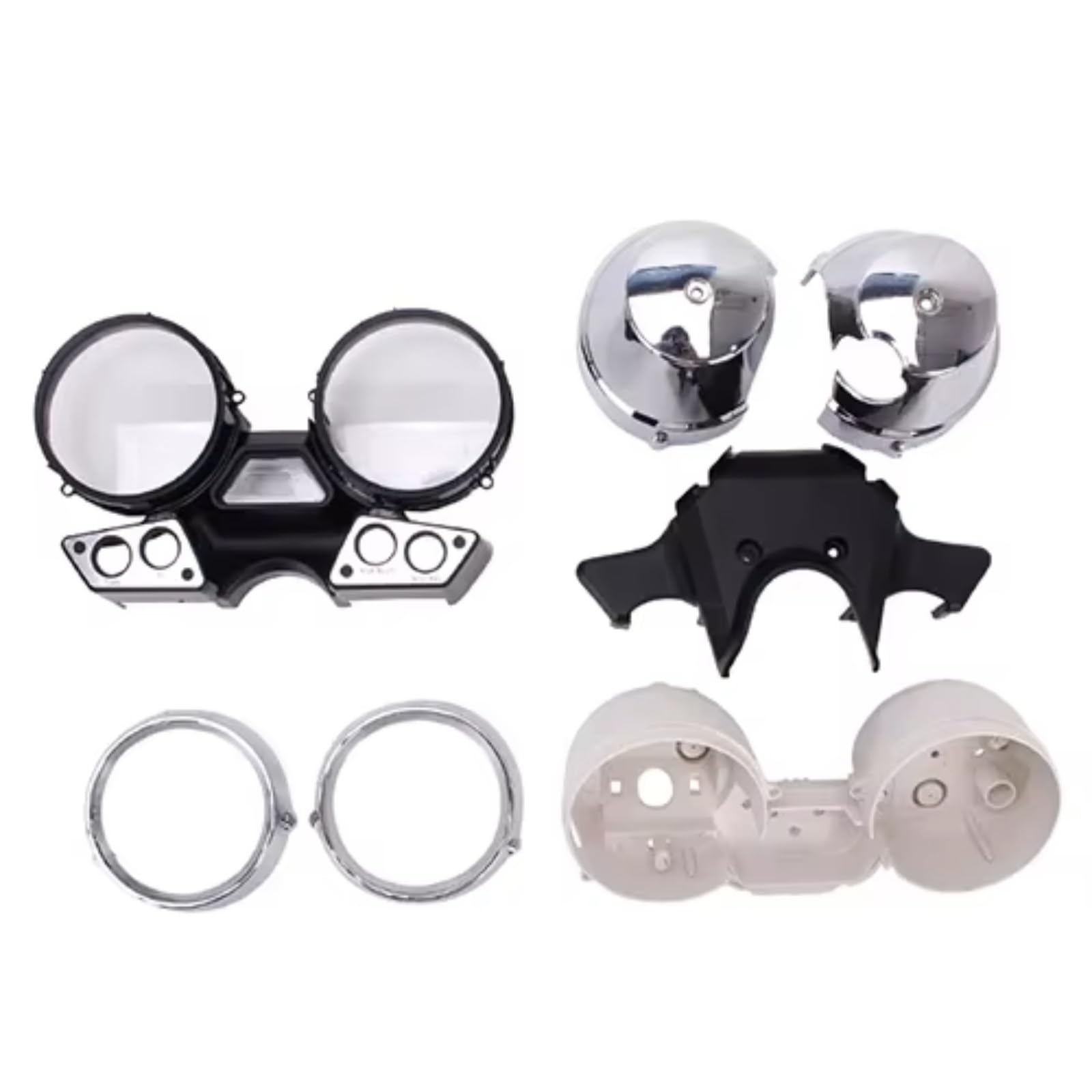 Kompatibel Mit Yamaha Für XJR400 1995 1996 1997 Motorrad Instrumentenbaugruppe Messgeräte Kombigerät Tachometer Kilometerzähler Drehzahlmesser Teile Motorrad Instrumentengehäuse(Universal shell) von Naojino