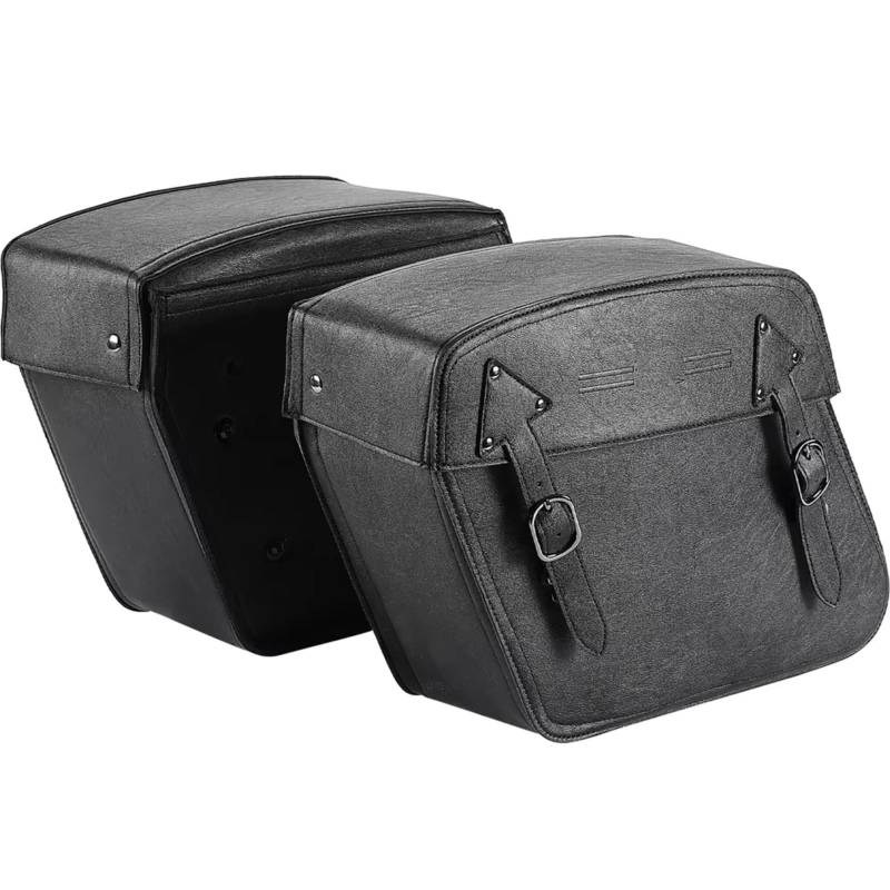 Naojino Kompatibel Mit Sportster 883 Motorrad Satteltaschen 32 L Stauraum Reisetaschen Aufbewahrungstasche Werkzeugtasche Universelles Zubehör Abnehmbar Motorrad Satteltasche von Naojino