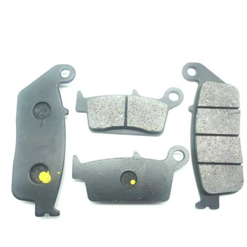 Naojino Kompatibel Mit XR400 Für Motard 2005 2006 2007 2008 Für XR400M Für Supermotard ND08/C38E 2006 2007 2008 Motorrad Vorne Hinten Bremsbelag Motorrad Bremsklötze(Front Rear) von Naojino