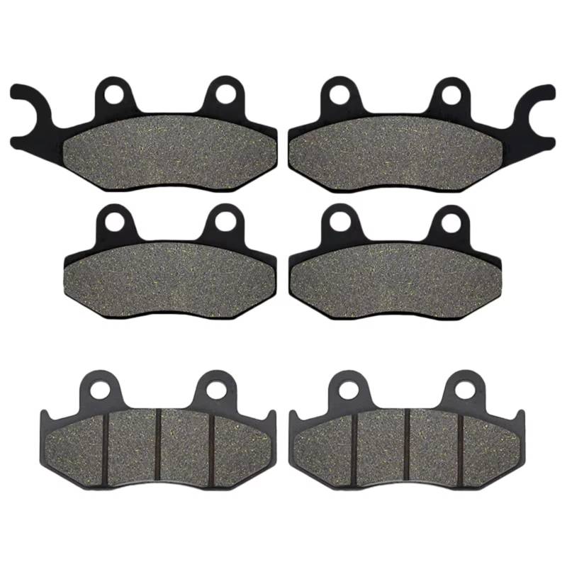 Naojino Kompatibel Mit YFZ 450 RY/RZ/RA/RB 2009 2010 2011 2012 Für YFM 700 RSE 2013 2014 2015 2016 2017 2018 Motorrad Vorne Hinten Bremsbelag Motorrad Bremsklötze(Front and Rear) von Naojino
