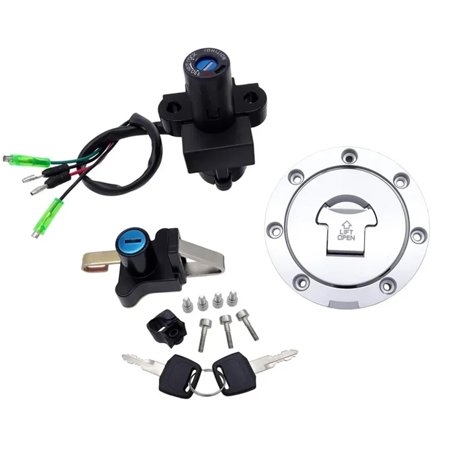 Naojino Moto Bike-Zündschloss Kompatibel Mit NSR 125 1993 1994 1995 1996 1997 1998 1999 2000 2001 2002 2003 2004 Motorrad-Zündschloss, Tankdeckel, Schlüsselzubehör Naojino Moto Bike-Zündschloss Kompatibel Mit NSR 125 1993 1994 1995 1996 1997 1998 1999 2000 2001 2002 2003 2004 Motorrad-Zündschloss, Tankdeckel, Schlüsselzubehör von Naojino