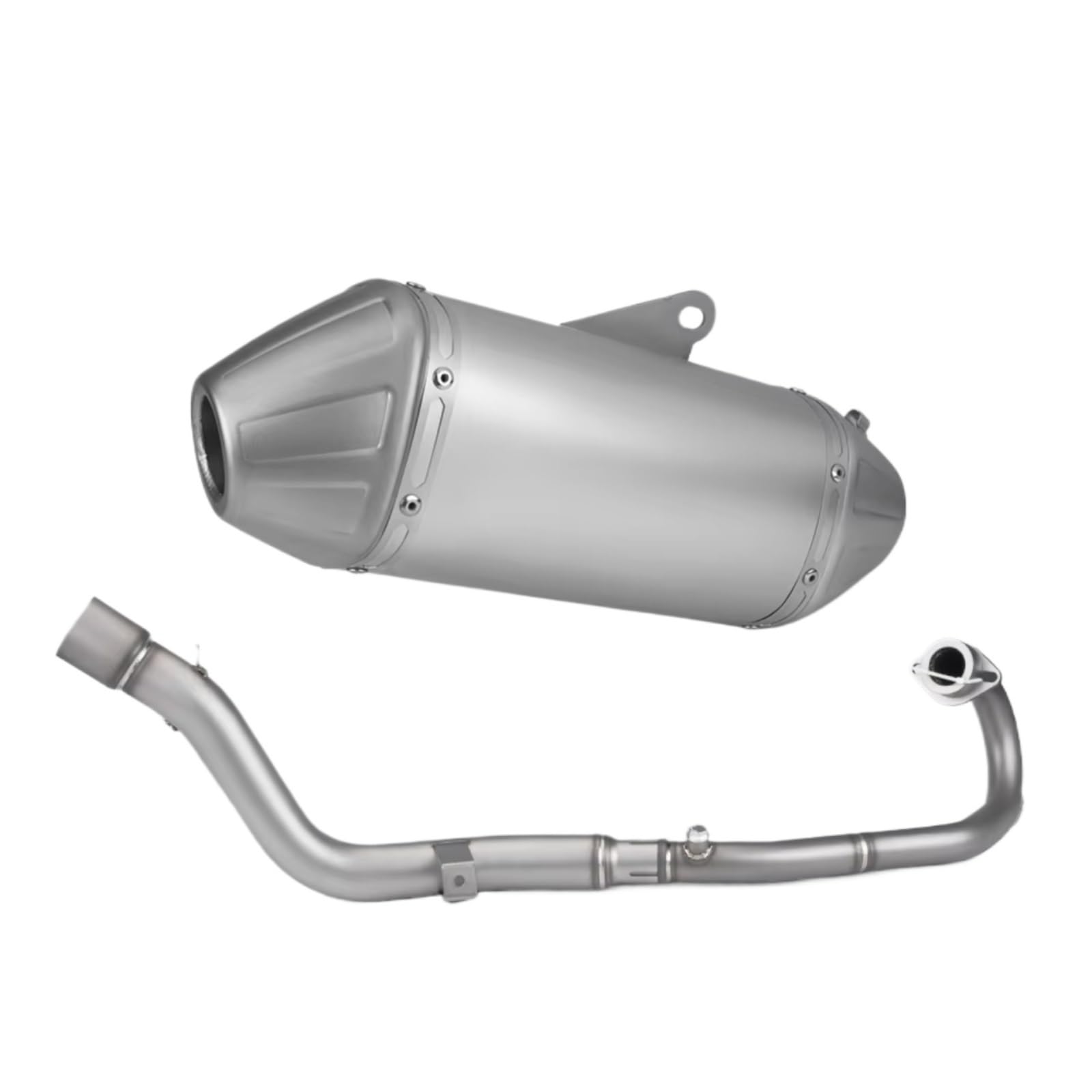 Naojino Motorrad Mittelrohr Kompatibel Mit CRF300 Für CRF300L 2021 2022 2023 Motorradauspuff Modifizieren Sie Das Vordere Verbindungsrohr Schalldämpfer Motorradauspuffrohr(Type B) von Naojino
