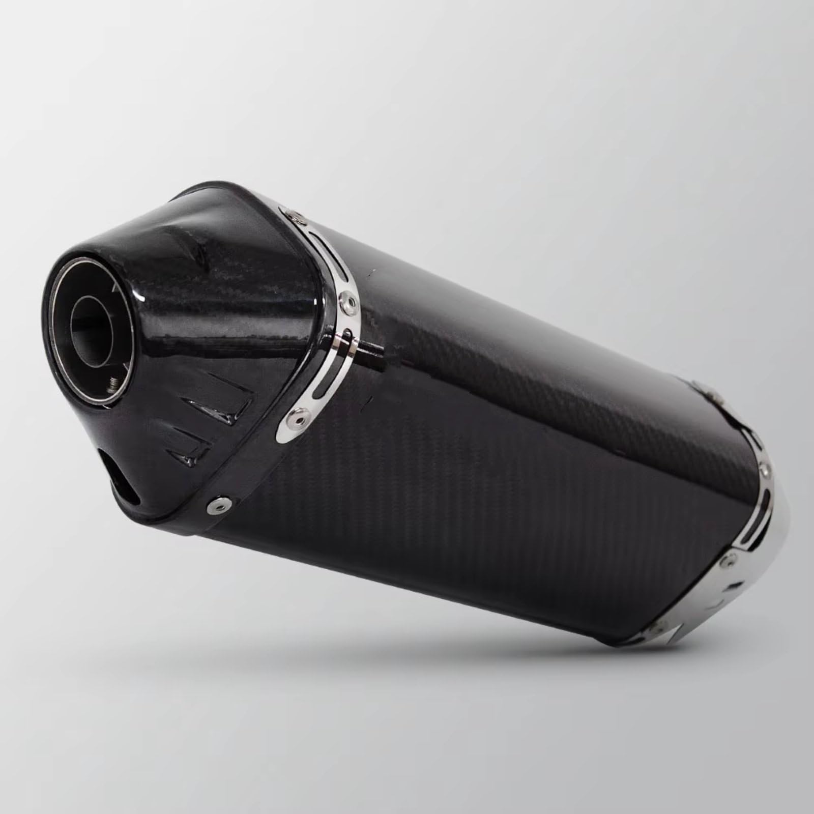 Naojino Motorrad Mittelrohr Kompatibel Mit MT03-Motorradauspuffrohr. Universelles Motorradzubehör. 51 Mm. Modifizierter Motorrad-Auspuff. Dreieck-Schalldämpfer.(Type C) von Naojino