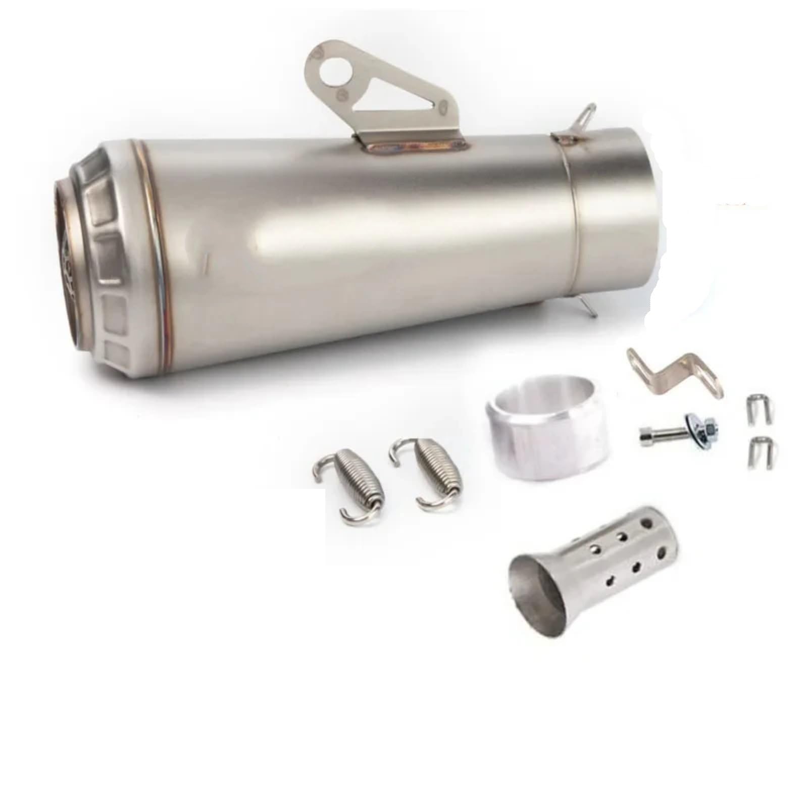 Naojino Motorrad Mittelrohr Kompatibel Mit R1 Für R3 Für R6 Motorradzubehör 51mm Motorradauspuff Motocross-Schalldämpfer(Type A) von Naojino