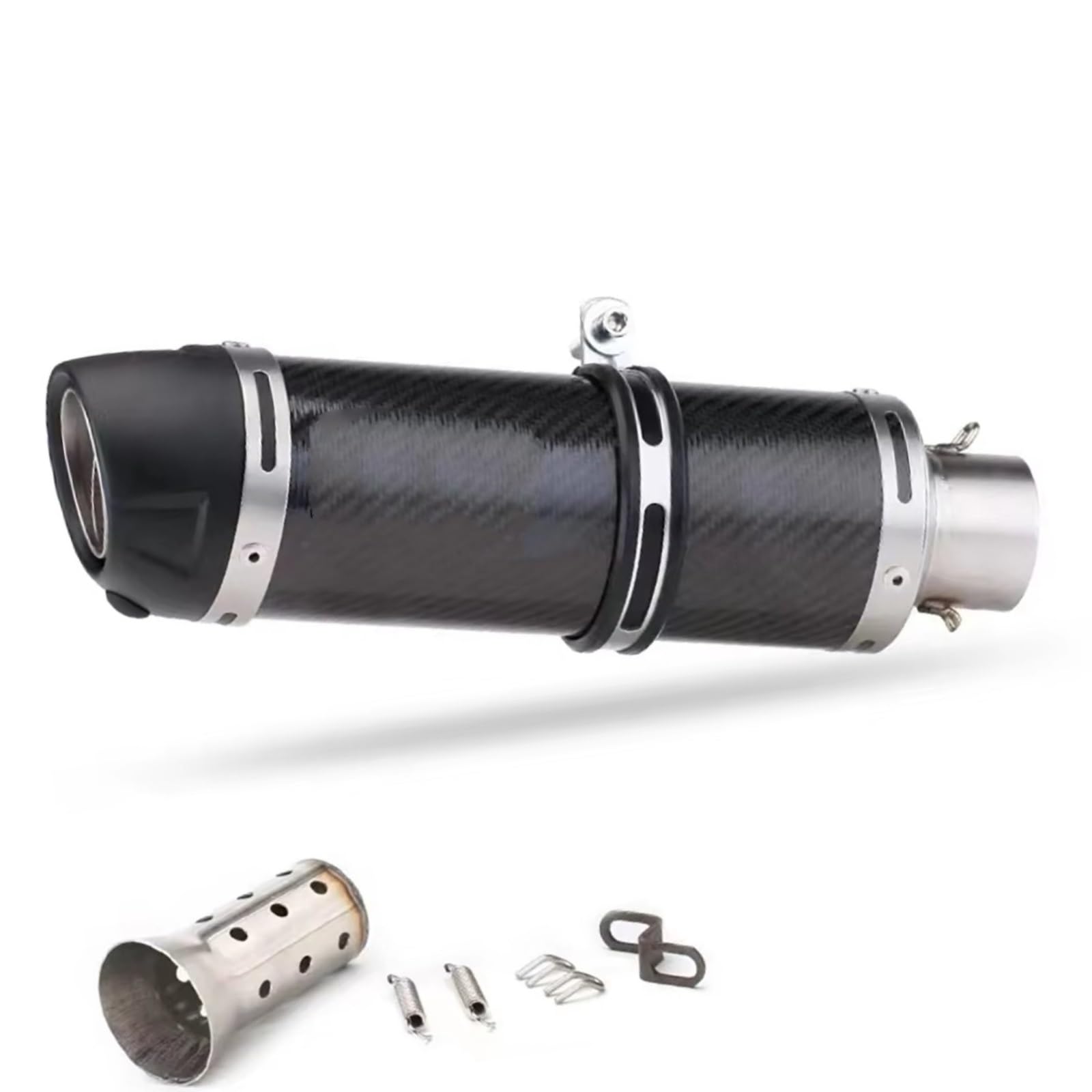 Naojino Motorrad Mittelrohr Kompatibel Mit R1 Für R6 Für R3 51 Mm Motorrad-Schalldämpfer-Auspuffrohr Mit DB-Killer-Motorrad-Auspuffrohr(Type C) von Naojino