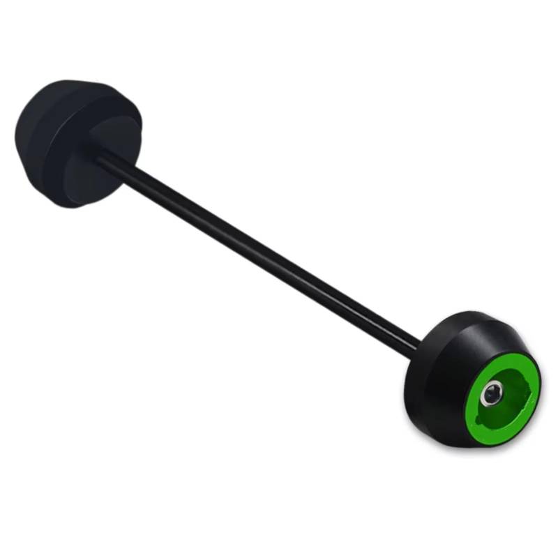 Naojino Rahmen Schieber Kompatibel Mit Yamaha Für Tracer Für 700GT 2018 2019 2020 2021 2022 2023 2024 Motorrad Vorder Hinterachse Gabel Crash Slider Anti Kollisions Slider(Green,Rear) von Naojino